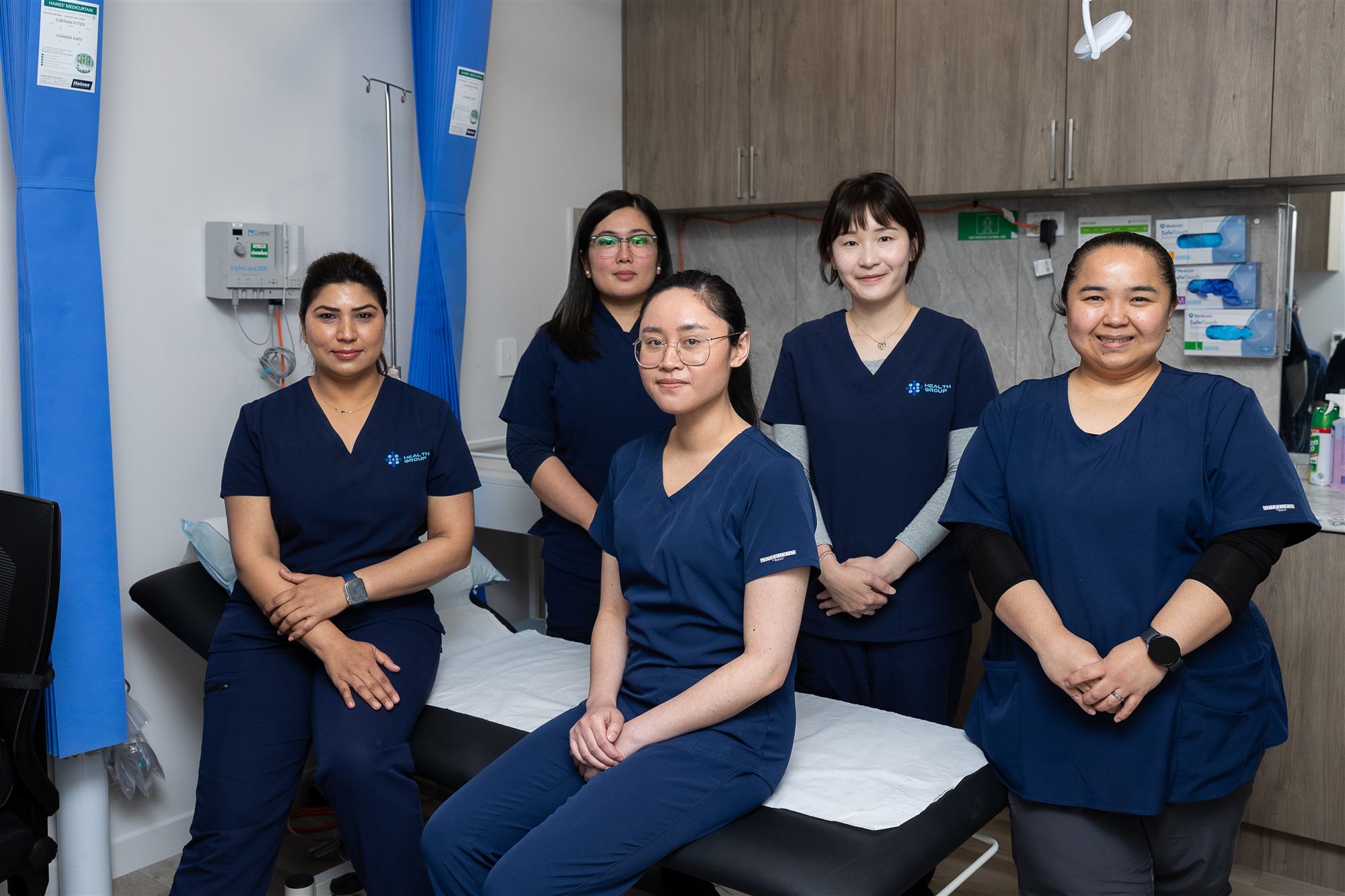 Our practice nurses together in the treatment room