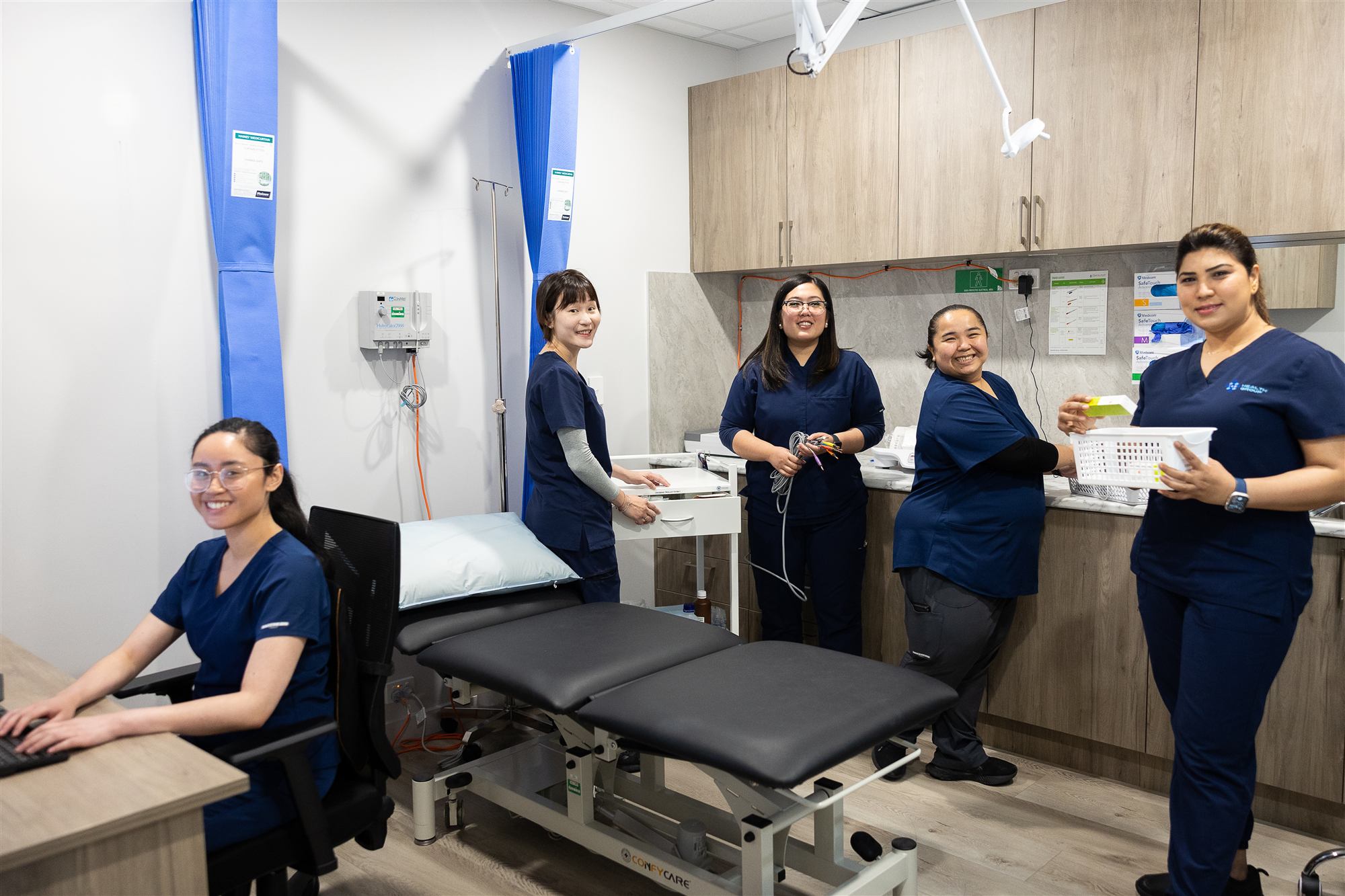 Practice nurses at work in the Balwyn Central Medical treatment room