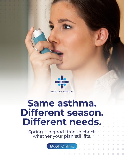 Instagram post: same asthma, different season, different needs